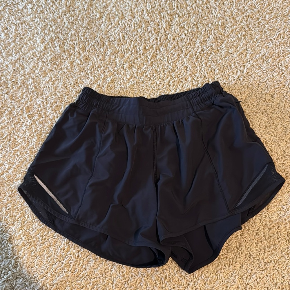 Lululemon black athletic shorts. Size 6.